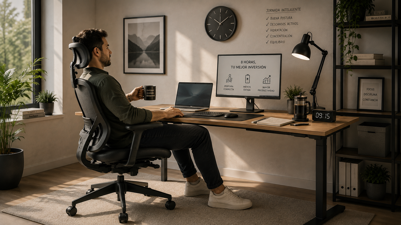 Sillas ergonómicas para trabajar 8 horas o más sin dolor