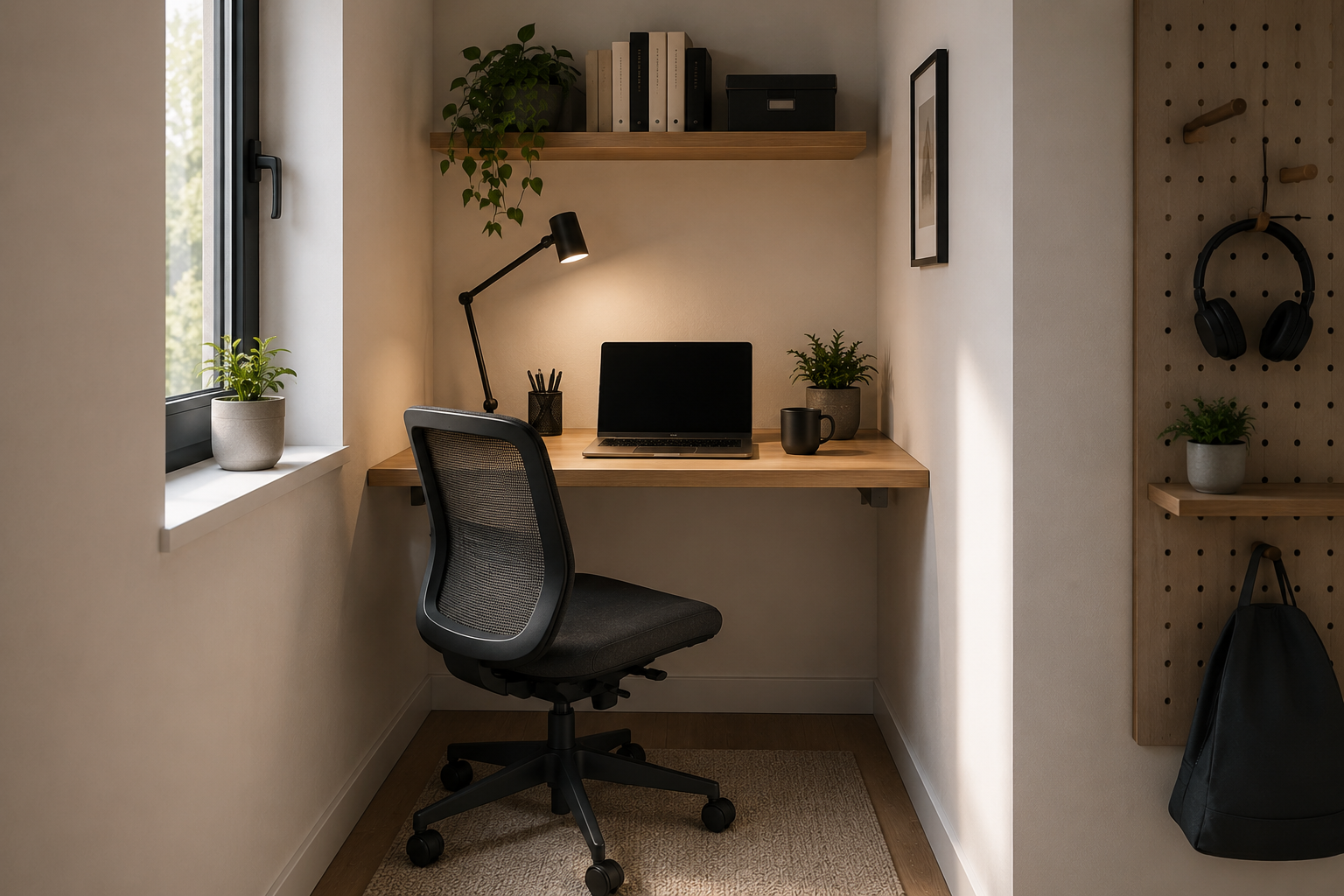 Sillas ergonómicas compactas para espacios pequeños
