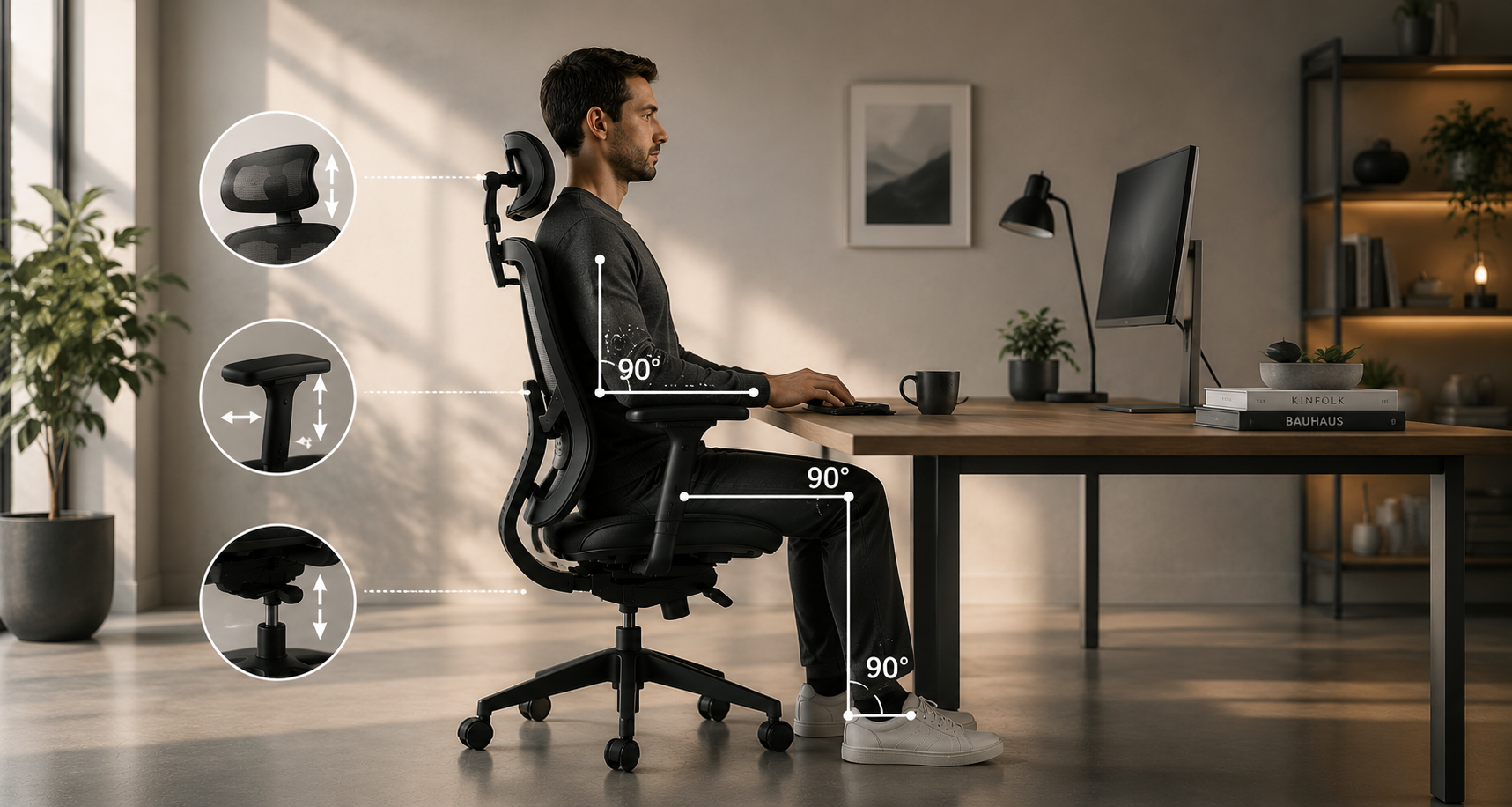 Mantenimiento de silla ergonómica en home office